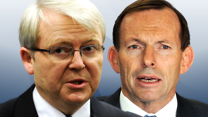 Kevin Rudd and Tony Abbott