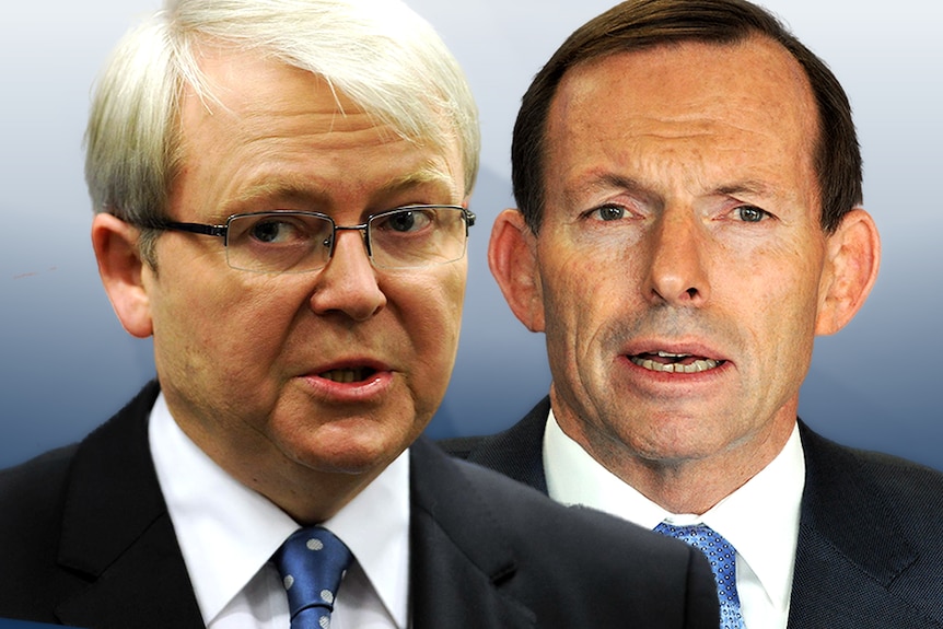 Kevin Rudd and Tony Abbott