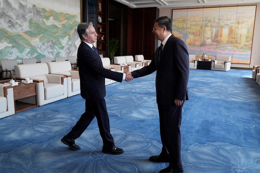 布林肯会晤上海市委书记陈吉宁。