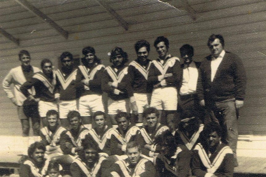 Team photo of the Crookhaven Magpies RLFC 1971, Thurgate Oval, Bomaderry