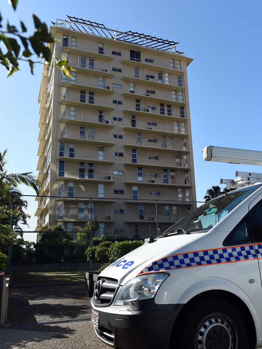 The Auchenflower apartment block where the 11-year-old's body was found