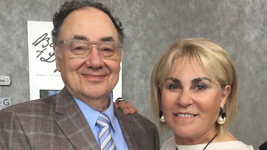 Barry and Honey Sherman pose for a photo in Toronto