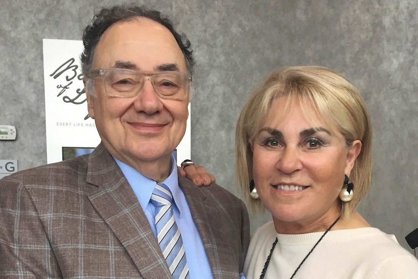 Barry and Honey Sherman pose for a photo in Toronto