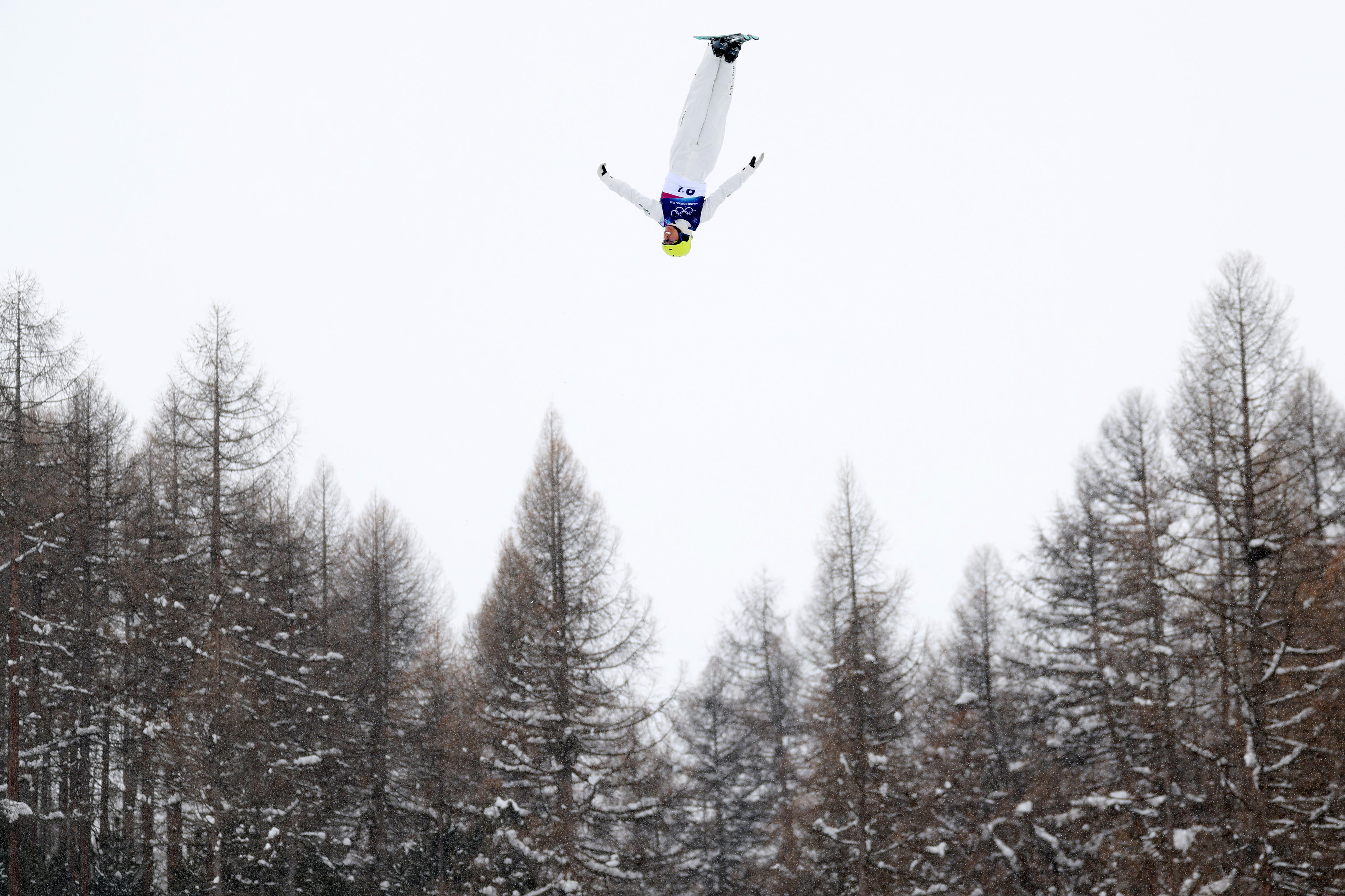 Dani Scott voa acima das árvores