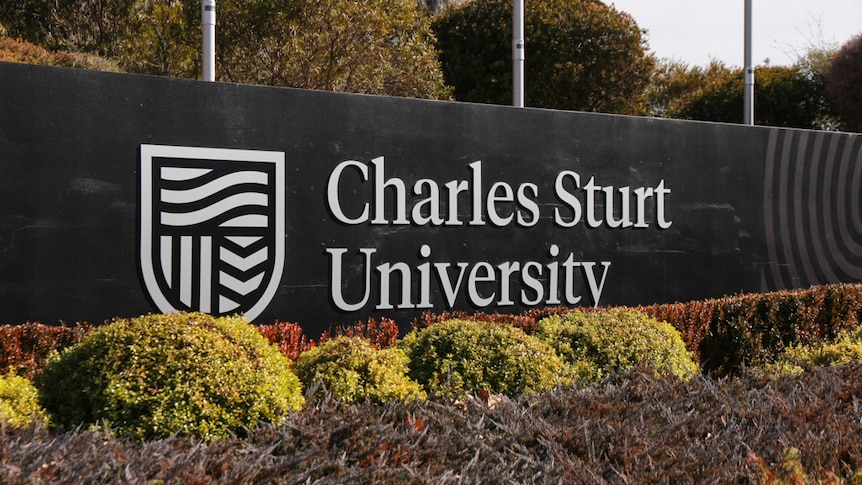 Charles Sturt University signage.