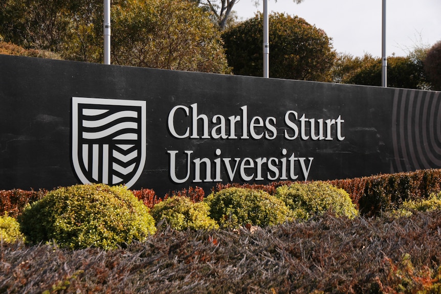 Charles Sturt University signage.