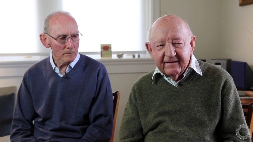 Arthur Cheeseman and John Challis, pictured in 2012