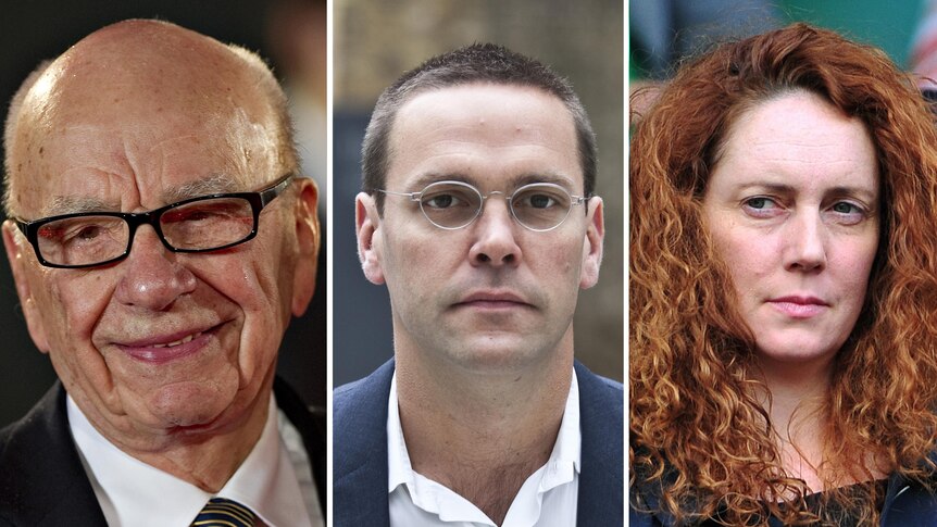 Rupert Murdoch, James Murdoch, Rebekah Brooks