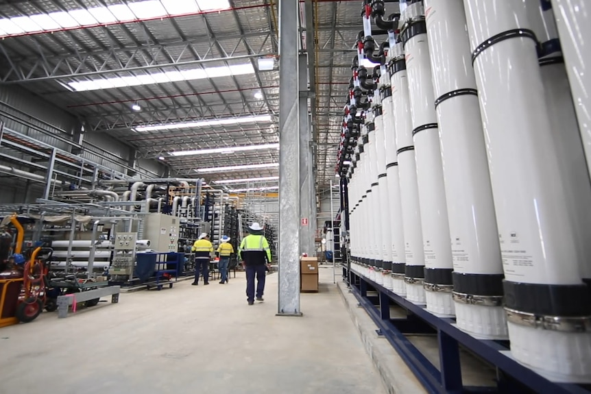 Inside Stage 1 of the Groundwater Replenishment Scheme in Craigie