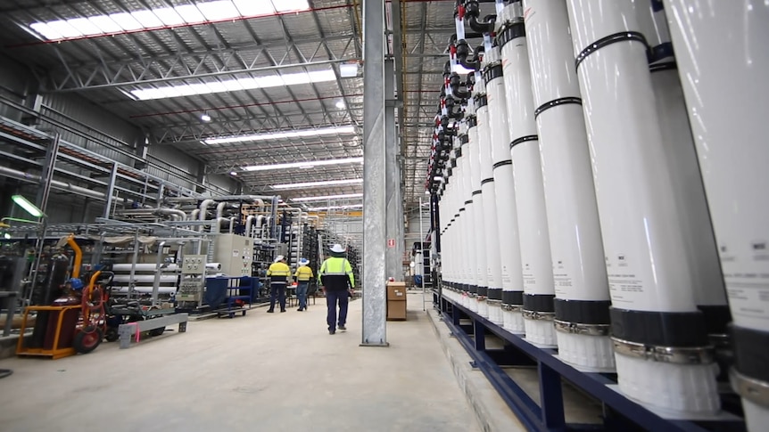 Inside Stage 1 of the Groundwater Replenishment Scheme in Craigie