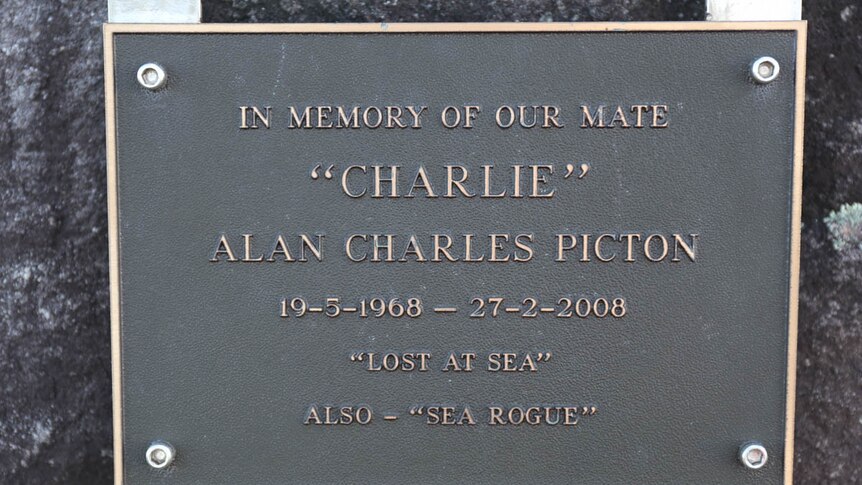 Memorial plaque for Alan Charles Picton