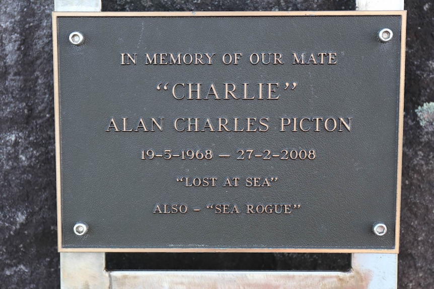 Memorial plaque for Alan Charles Picton