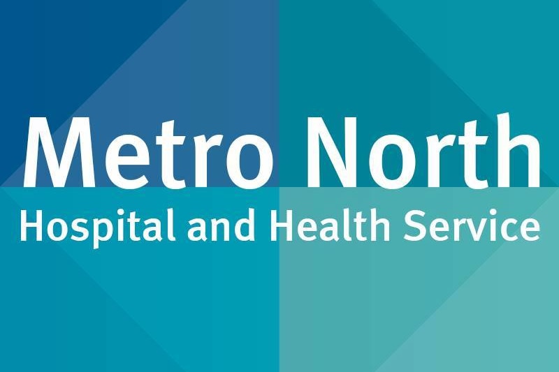 Logo of Brisbane's Metro North Hospital and Health Service of Queensland Health.