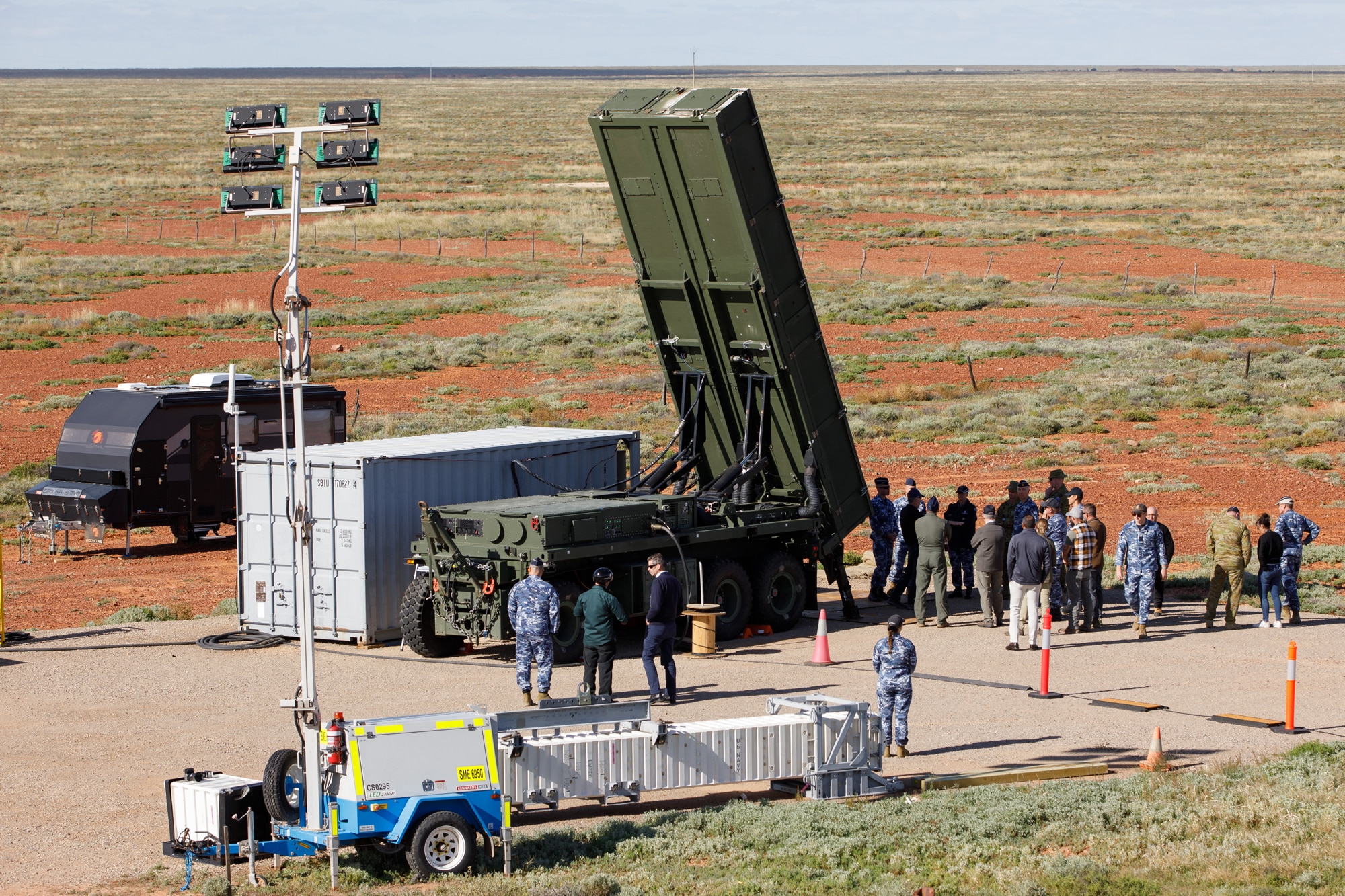 Footage shows interceptor missile test in Australian outback