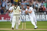 Jimmy Anderson dismisses Michael Clarke on day one of the Ashes