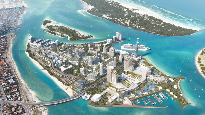 Gold Coast Wavebreak Island proposed development.
