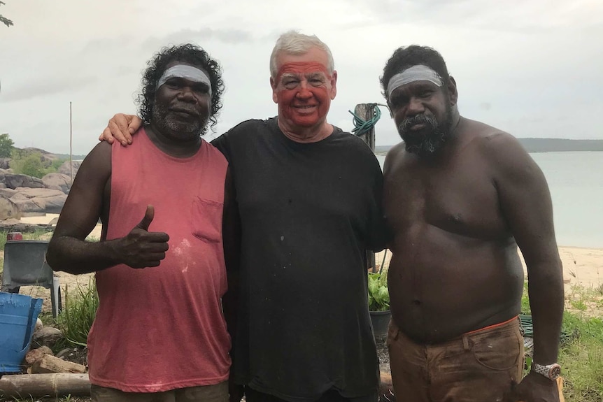 John Morse with members of the Burarrwanga family in Arnhem land