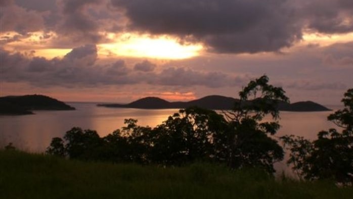 Looking over the sea to Thursday Island.