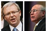 Kevin Rudd and John Howard.