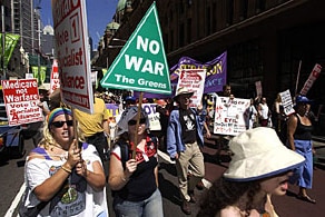 Anti-war protesters