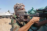 An Iraqi Kurdish fighter near Bashir, south of Kirkuk