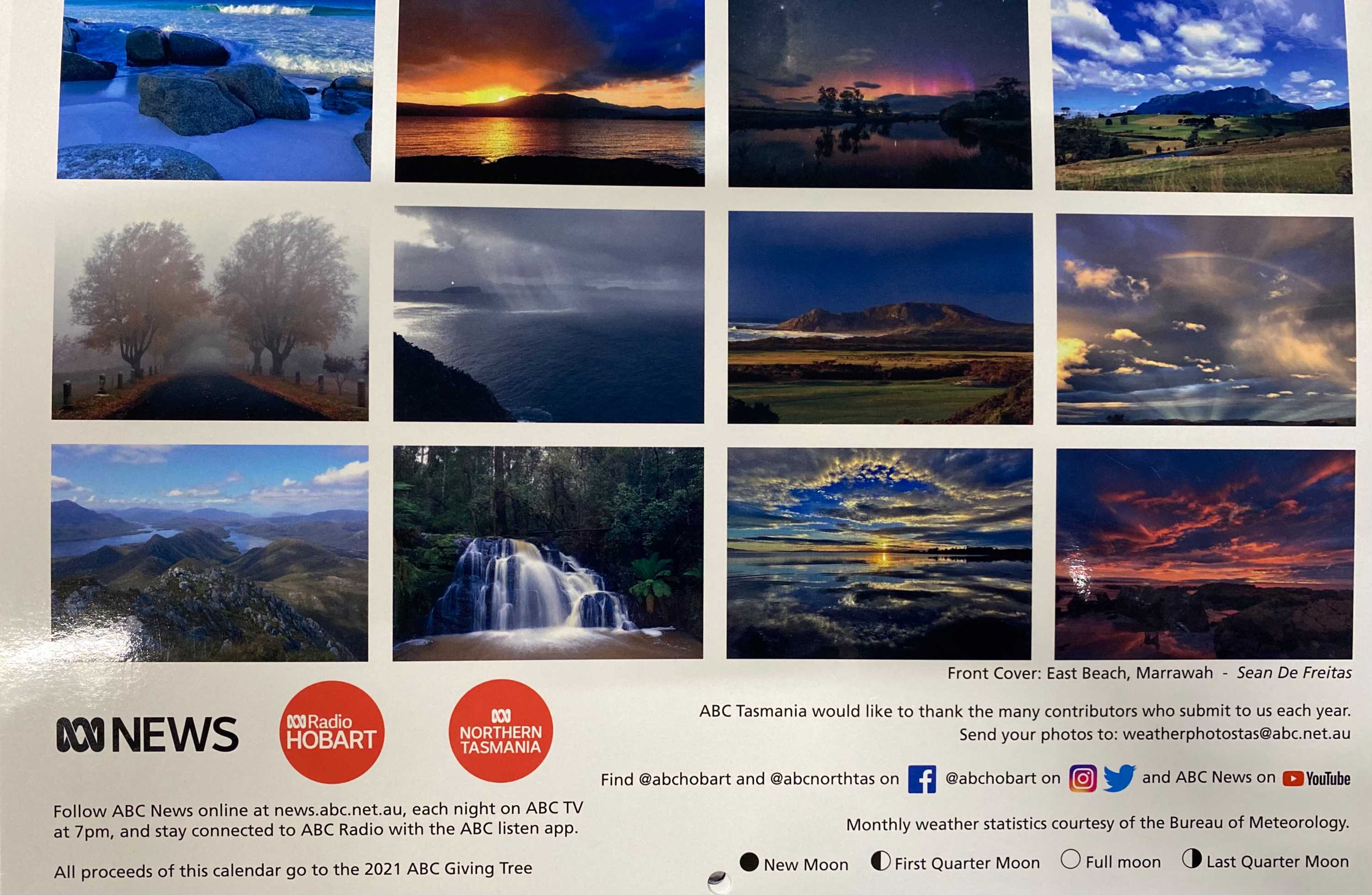 ABC Tasmania Weather Calendar 2022 ABC Hobart