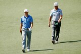 Jordan Spieth and Charley Hoffman in the third round of the Masters
