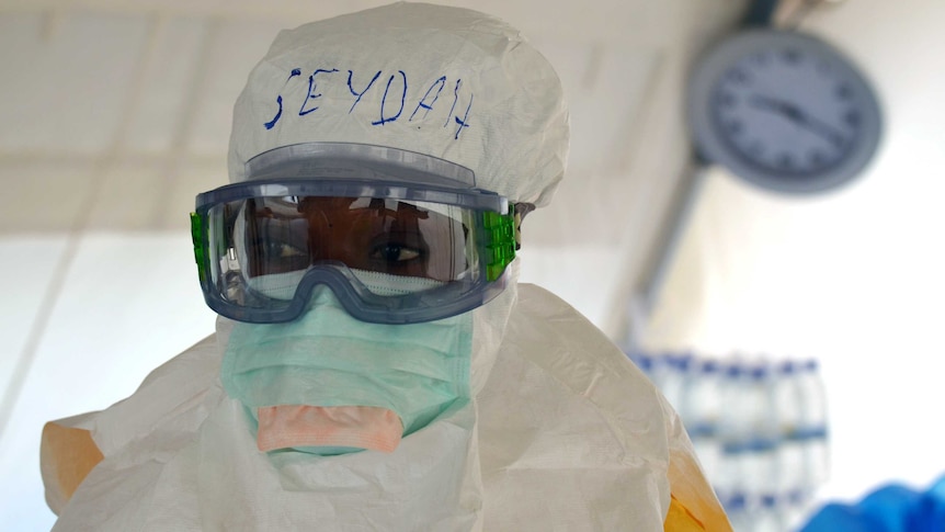 Ebola health worker, Liberia