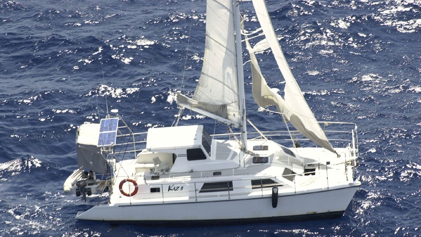 The catamaran was found drifting off Townsville without anyone on board.