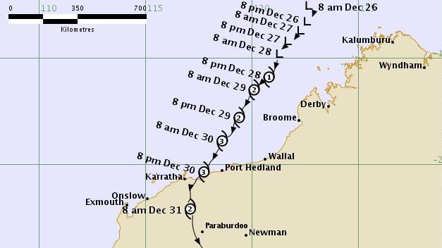 BOM tracks Ex-Tropical Cyclone Christine