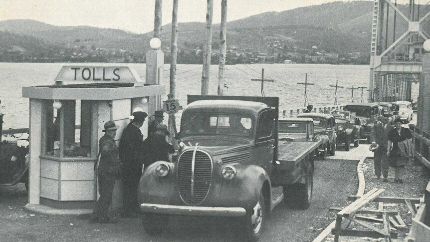 Toll booth on Hobart's floating bridge