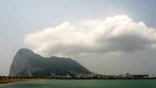 The British colony of Gibraltar.