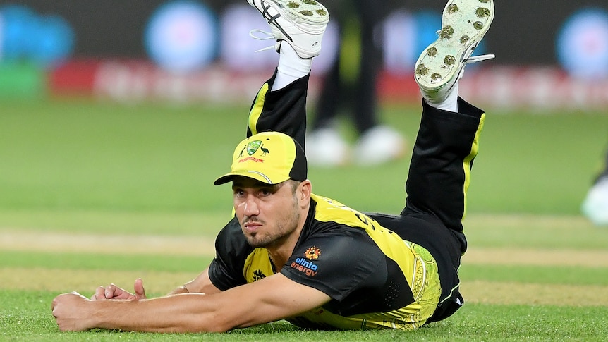 Marcus Stoinis dives forward