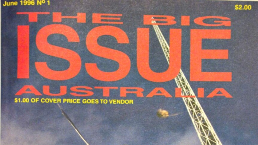 The first edition's cover featured a busker in front of Melbourne's Art Centre.