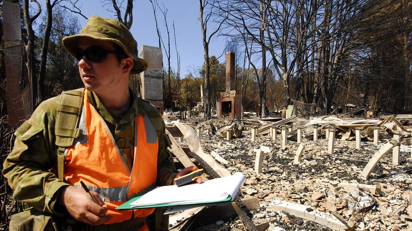 Clean-up continues: Recovery teams are worried about health and hygiene in some towns affected by the bushfires.