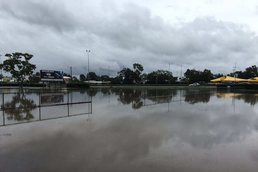 Flash flooding at Bundamba in Ipswich.