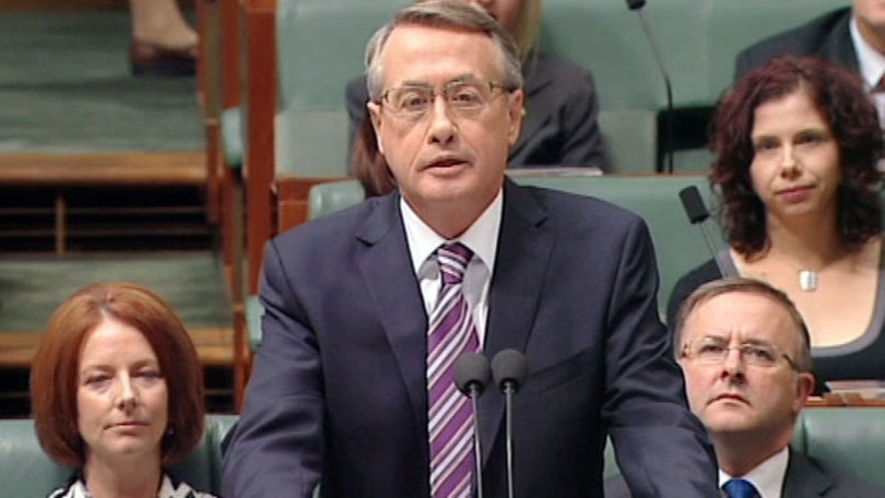 Federal Treasurer Wayne Swan delivers his third budget