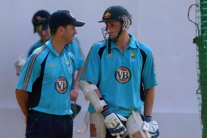 Michael Hussey (right) has been confirmed as the injured Doug Bollinger's World Cup replacement.