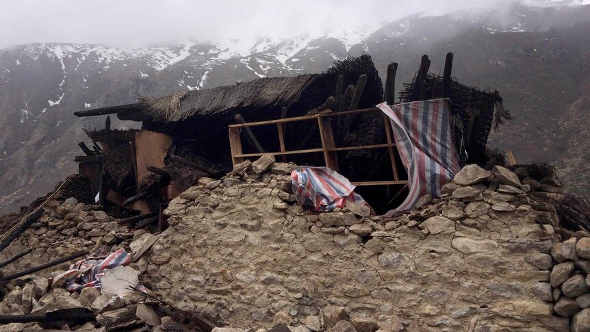 Nepal earthquake damage in Solu Khumbu