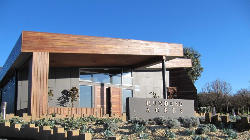 the exterior of the food interpretation centre at Ghost Rock winery