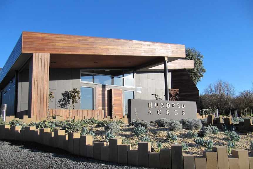 the exterior of the food interpretation centre at Ghost Rock winery