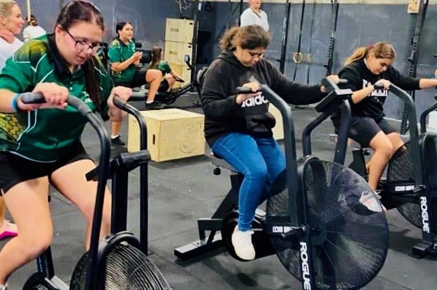 Indigenous Girls Academy students enjoying fitness session