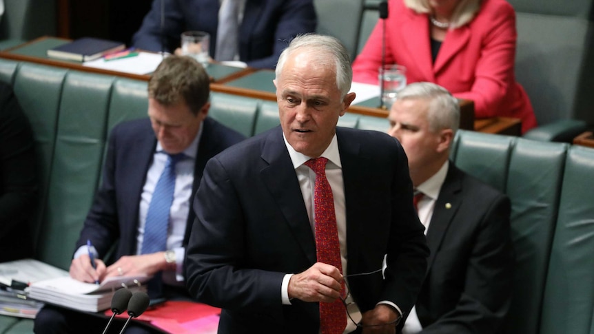 Malcolm Turnbull rises to speak