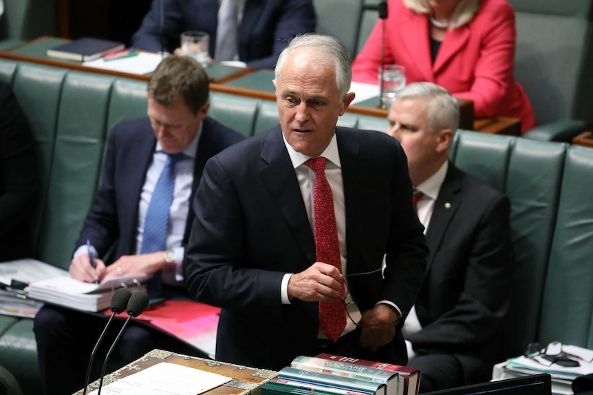 Malcolm Turnbull rises to speak