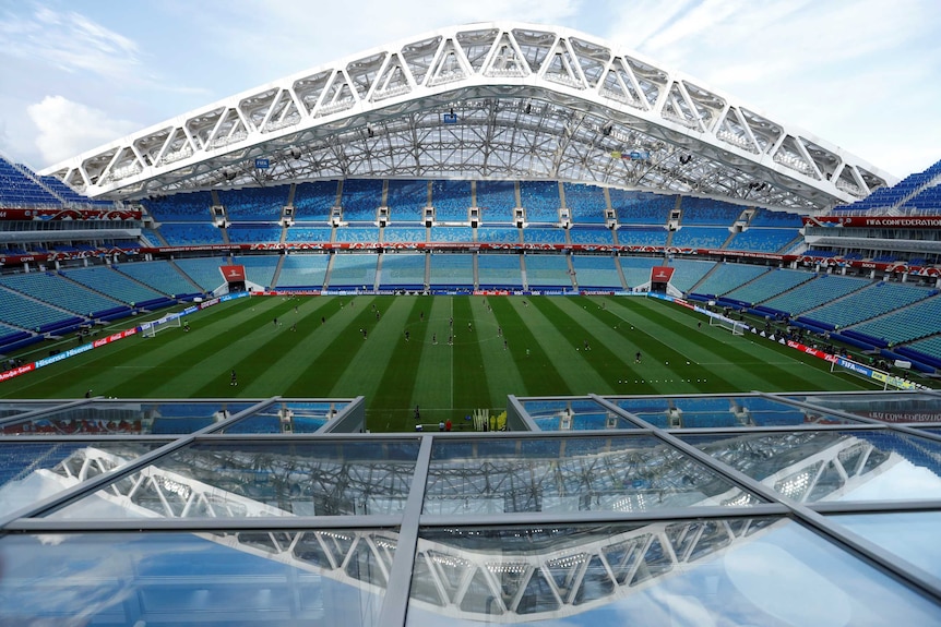 Interior of Fisht Stadium