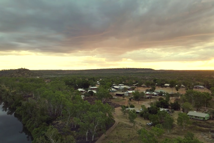 Clouds moving over a remote NT community