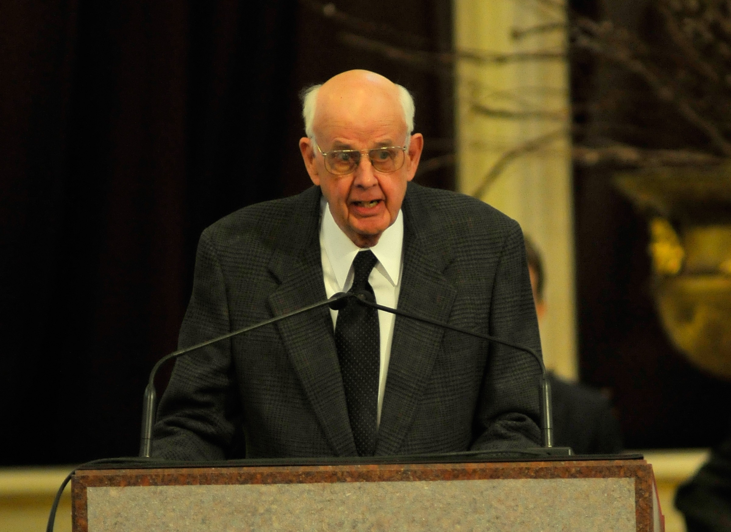 Wendell Berry speaking at the Cathedral of the Assumption on 20 March 2015 in Louisville