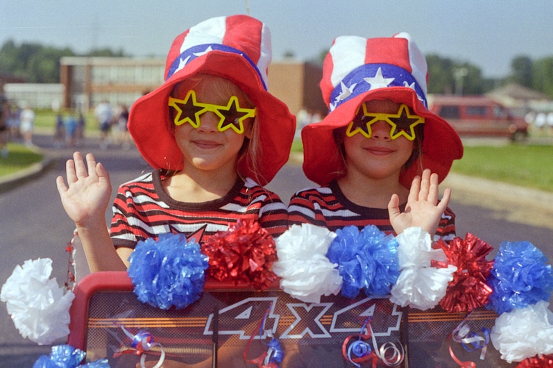 Stars and stripes at the 2009 Twins Day Festival in Twinsburg, Ohio