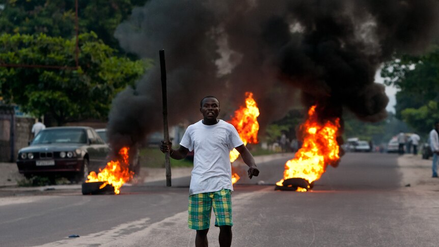 Demonstrators take to streets of Congo
