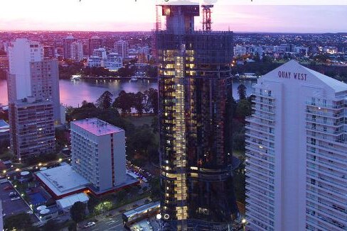 The high-rise is under construction and will be more than 40 storeys high once complete.